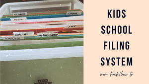 MOM HACK: Kids School Filing System