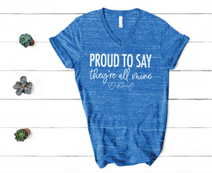 PREORDER Proud - All Mine [Royal Blue Marble V Neck]