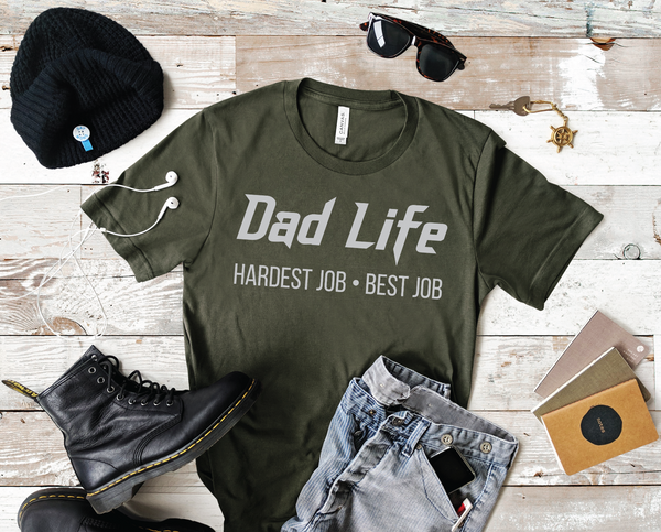 PREORDER Dad Life - Best Job [Military Green]