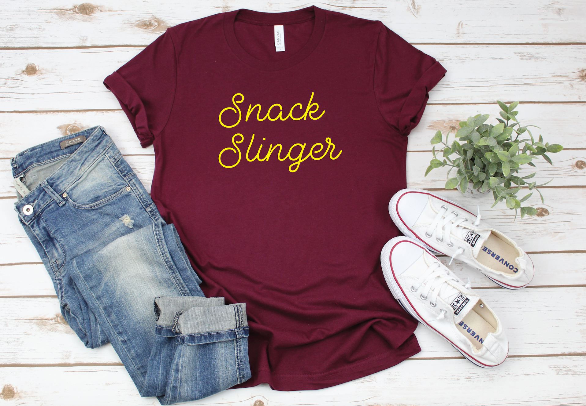 PREORDER Snack Slinger [Maroon Crewneck]