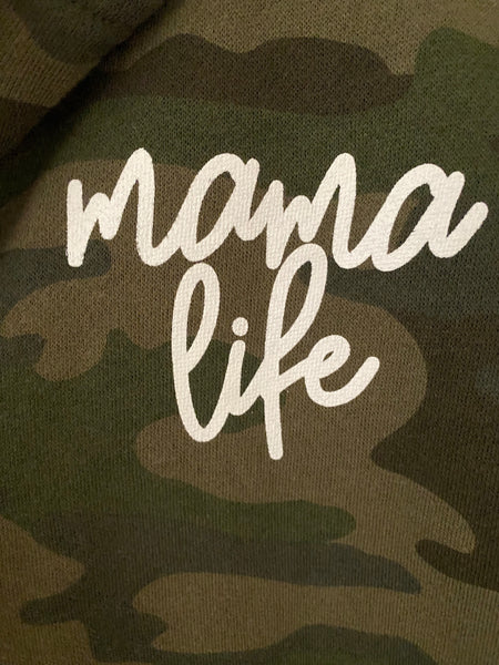 PREORDER Mama Life [Camo Zip Up]